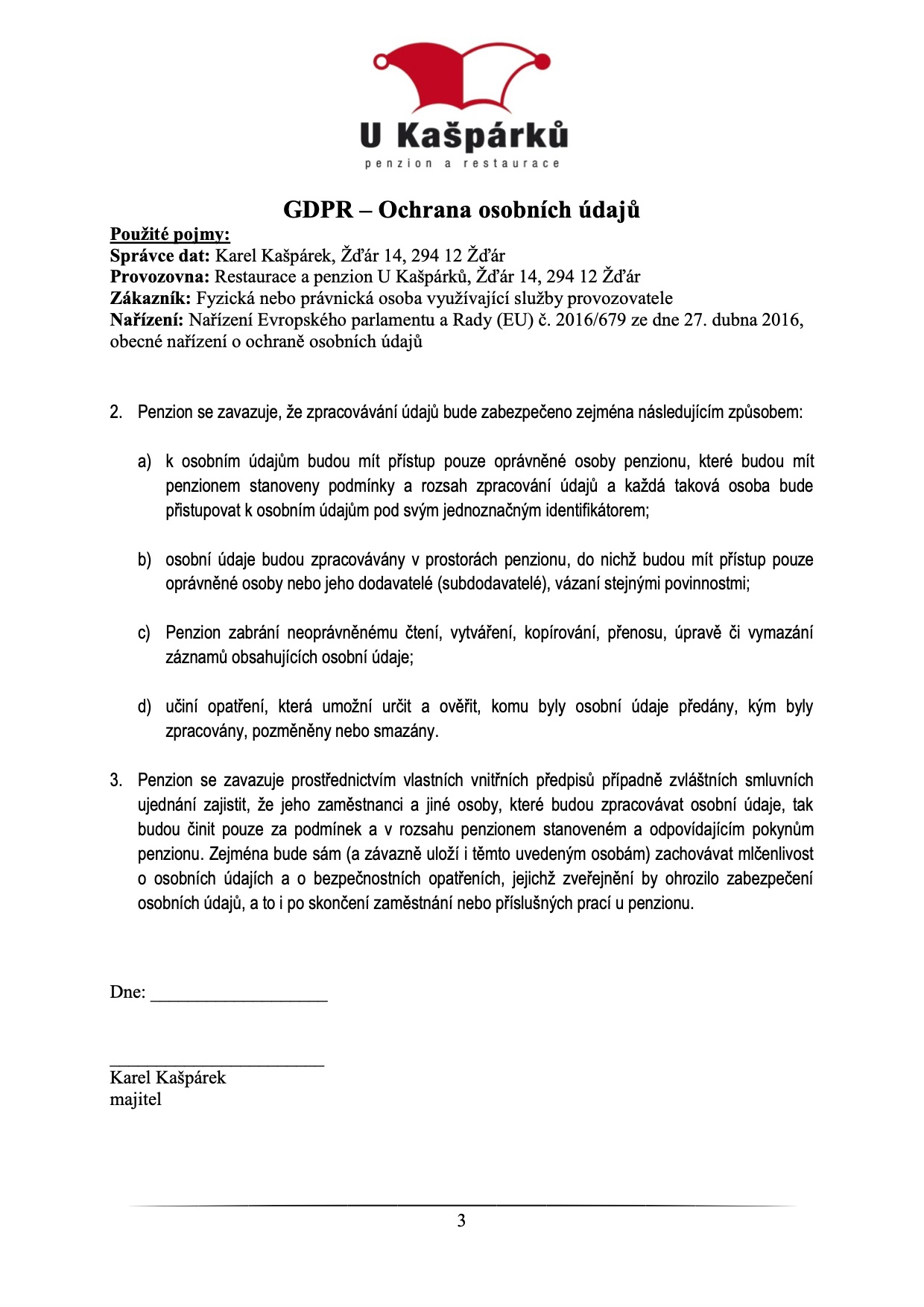 Ochrana dat - GDPR slide 2